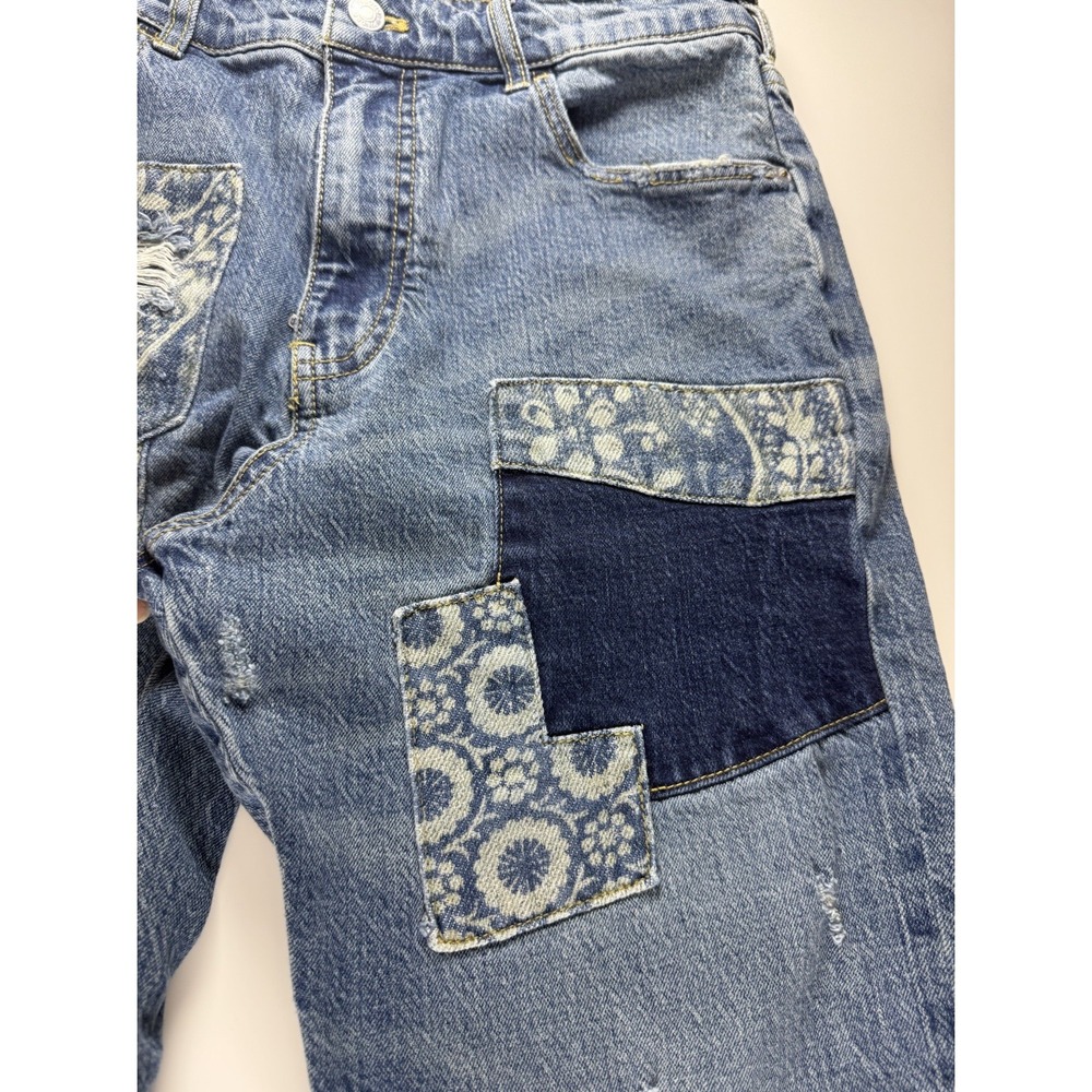 Patchwork Blue Jeans - image 3